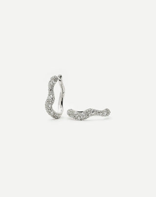 MISSOMA - Molten Snow Small Hoop Earrings - Silver