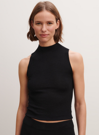 BOMPARD - Plain Knit Top - Noir