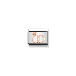 Nomination - Link SYMBOLS  9k rose gold Marriage Rings