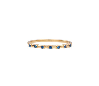 All The Luck in the World - Cherie Goldplated Ring Dots - Blue