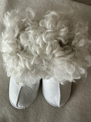 Ansarve Farm - Sheerling Slippers - White