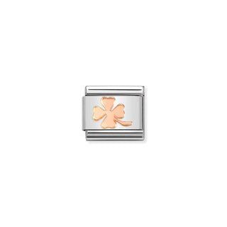 Nomination - Link SYMBOLS  9k rose gold (44_Four-leaf clover)