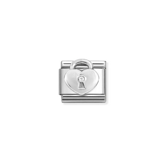 Nomination - Link SYMBOLS 925 sterling silver WHITE PADLOCK