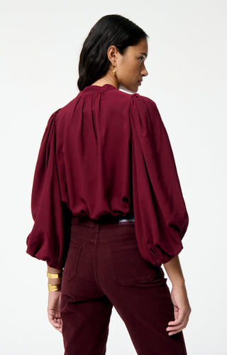 VANESSA BRUNO - Bell Blouse - Lie De Vin