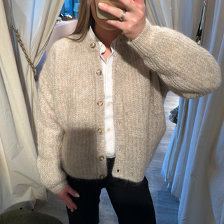 DES PETITS HAUTS - Alma Cardigan - Latte