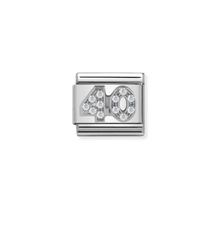 Nomination - Link SYMBOLS 925 sterling silver and cubic zirconia 40