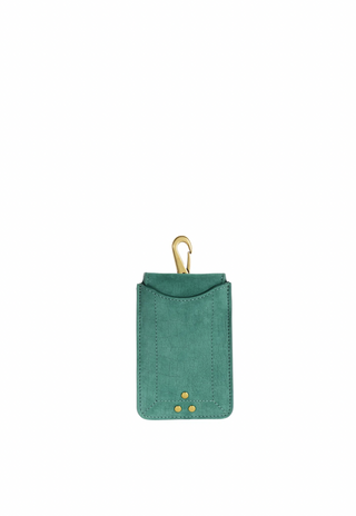 JEROME DREYFUSS - Card Holder - Imprimé Croco Emeraude