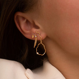 STINE A - Petit Harlekin Earring Piece - Gold