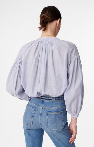 VANESSA BRUNO - Nipoa Blouse - White/Blue