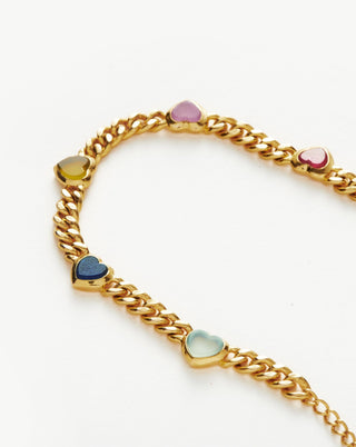 MISSOMA - Jelly Heart Gemstone Charm Bracelet