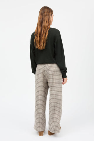 SKALL - Amethyst V-neck Jumper - Dark Pine