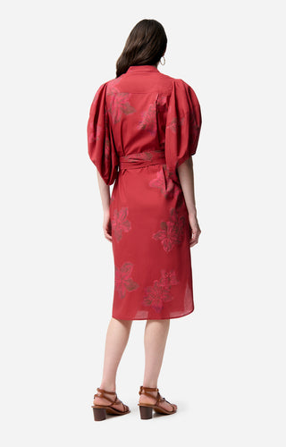 VANESSA BRUNO - Flora Dress - Grenat