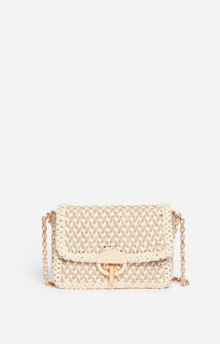 VANESSA BRUNO - Small Moon Bag - Beige/Ivory