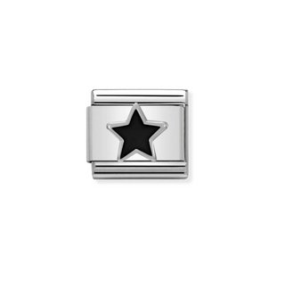 Nomination - Link SYMBOLS 925 sterling silver Black Star