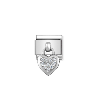 Nomination - Link CHARMS 925 sterling silver HEART