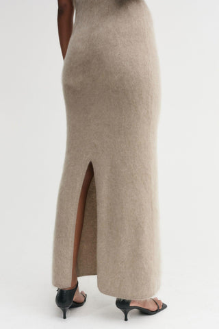 ALMADA LABEL - Fiona Brushed Cashmere Dress - Nougat