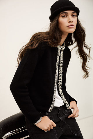 BA&SH - Louna Cardigan - Noir