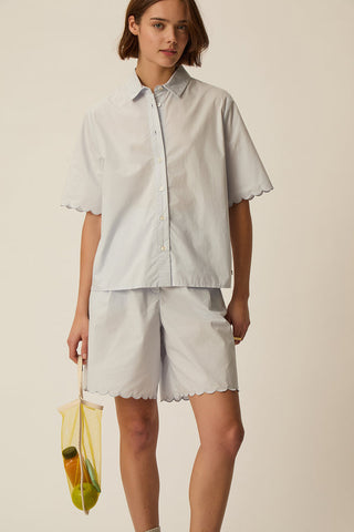 DES PETITS HAUTS - Rebeka Shirt - Celeste