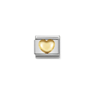 Nomination - Link LOVE 18k gold RAISED HEART