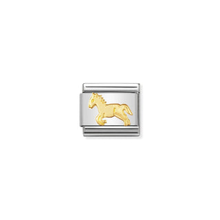 Nomination - Link EARTH ANIMALS 18k gold Horse