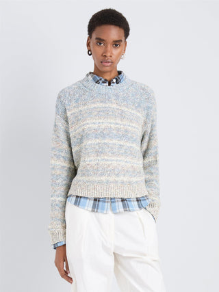 PROENZA SCHOULER - Ivara Sweater in Space Dye - Haze/Off White