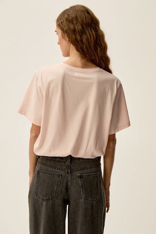 DES PETITS HAUTS - Gazoline Tee-Shirt - Poudre