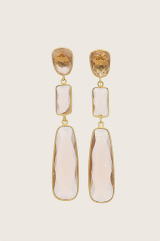 SHANSHAN PARIS - Tota Earrings - Morganite