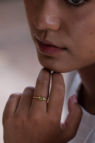 SHANSHAN PARIS - Sati Ring - Green Amethyst
