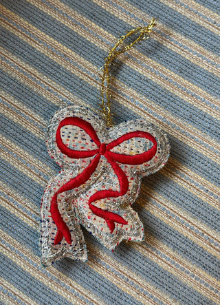 SISSEL EDELBO - Christmas Kantha Bow Ornament