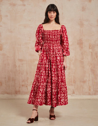 PINK CITY PRINTS - Cindy Dress - Scarlet Forest