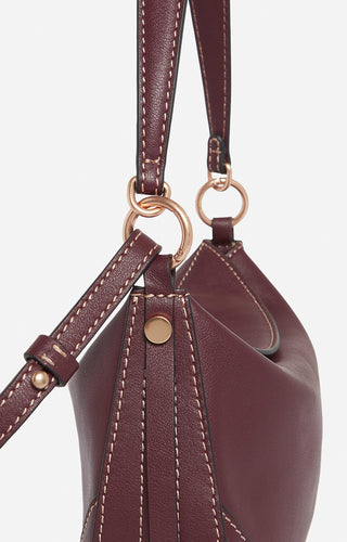 VANESSA BRUNO - Mini Daily Bag - Bordeaux