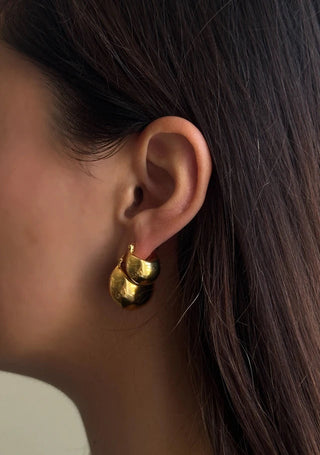 Pico Copenhagen - Poppy Petite Hoops - Gold