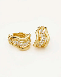 MISSOMA - Molten Snow Triple Small Hoop Earrings