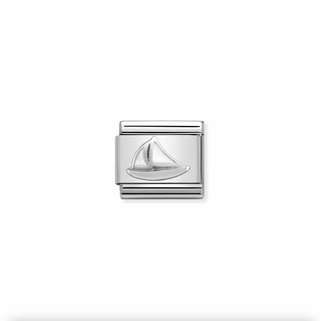 Nomination - Link Enamel & 925 Sterling Silver SAIL BOAT