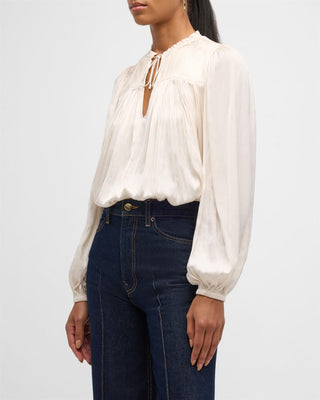 ULLA JOHNSON - Freja Blouse - Cowrie