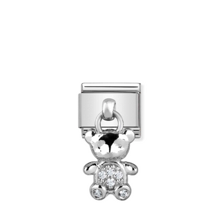 Nomination - Link CHARMS 925 sterling steel TEDDY BEAR