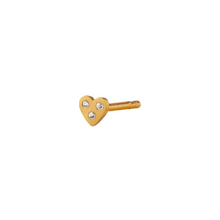 STINE A - I Love Your Heart Earring - Gold