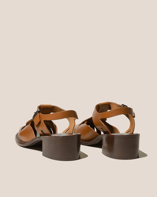 HEREU - Pesca Heeled Sandals - Camel