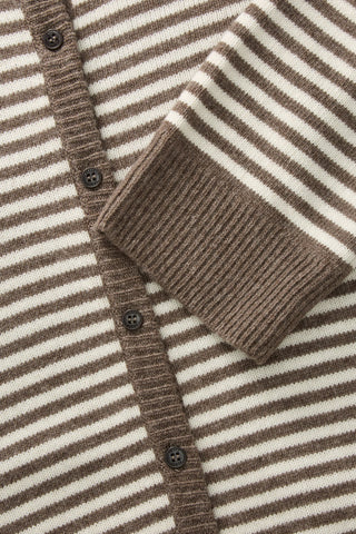 SKALL - Senna Cardigan - White/Brown