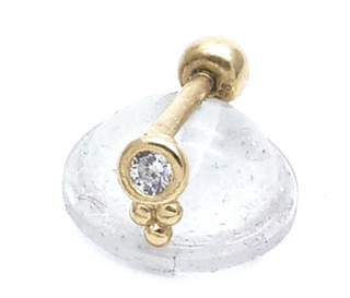 Rose Marie Paris - Piercing Argent Cz 3 Billes (1 piece)