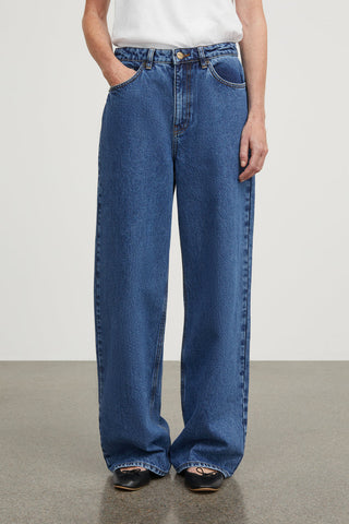 SKALL - Willow Wide Jeans - Mid Blue