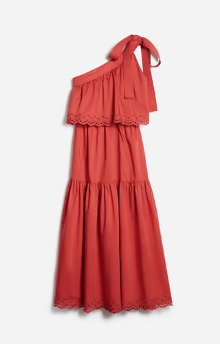 VANESSA BRUNO - Cora Dress Asymethrique - Brique