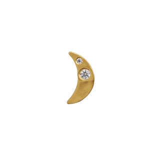 STINE A - Petit Bella Moon Earring - Gold Single