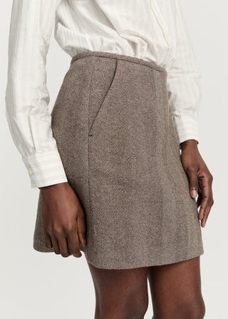 AIAYU - Mini Skirt - Herringbone