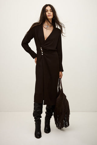 BA&SH - Fiji Dress - Chocolat