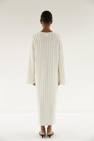 ALMADA LABEL - Noma Cable Knit Dress - Cream