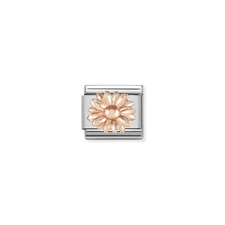 Nomination - Link RELIEF SYMBOLS  9k rose gold Daisy