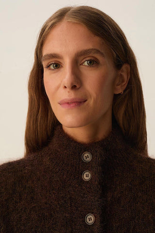 DES PETITS HAUTS - Alibou Cardigan - Coffee