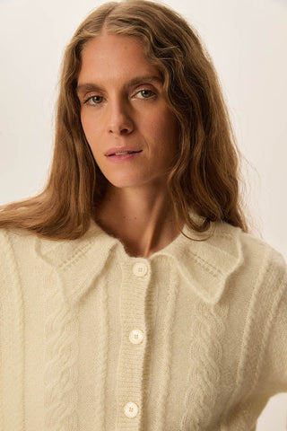 DES PETITS HAUTS - Capucine Cardigan - Creme