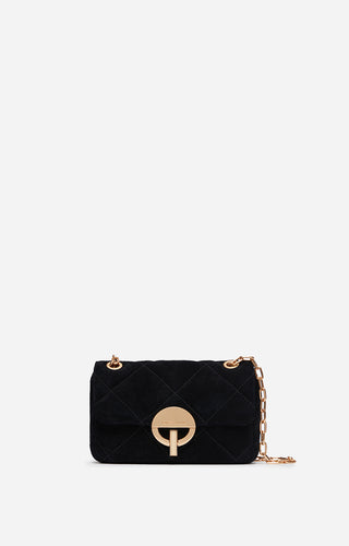 VANESSA BRUNO - Small Moon Suede Bag - Noir